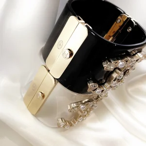 Replica Womens Jewelry Chanel Crystal CC Logo Bracelets A152PP280 AA190134