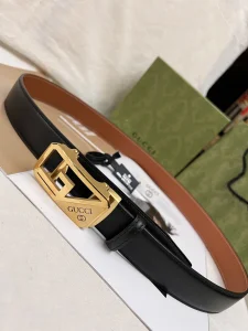 Gucci Black Leather Belt 35MM 