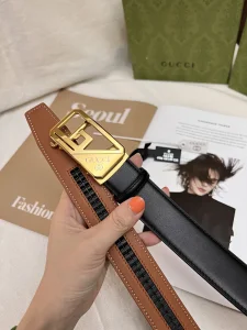 Replica Mens Belts Gucci Black Leather Belt 35MM A175PP240 AA190586