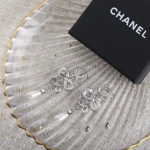 Replica Womens Jewelry Chanel Crystals CC and Bowknot Earrings A152PP180 AA191945