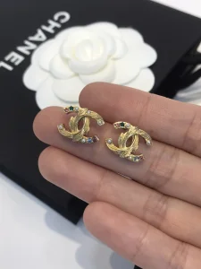 Chanel CC Logo Earrings 