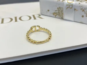 Essenceofluxury Womens Jewelry Dior Petit CD Gold Rings A39PP100 AA194558