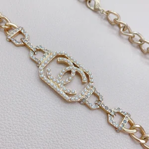 Essenceofluxury Womens Belts Chanel Pearls CC Logo Chain Belt A175PP240 AA196063