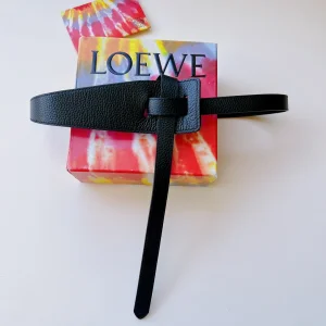 Loewe Leather Knot Belt Black 40MM 