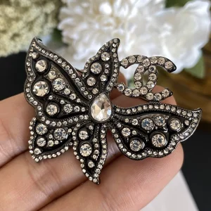 Essenceofluxury Womens Jewelry Chanel CC Butterfly Brooch A152PP180 AA196016