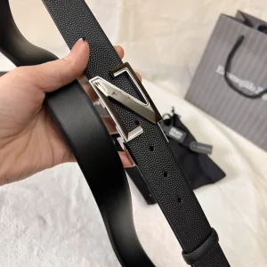 Essenceofluxury Mens Belts Zegna Leather Belt in Black A175PP240 AA196618