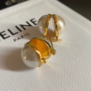Essenceofluxury Womens Jewelry Celine Pearl Earrings A173PP180 AA196569