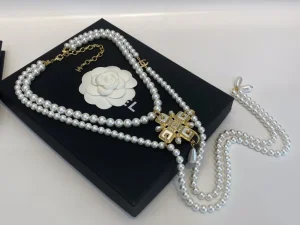 Essenceofluxury Womens Jewelry Chanel Vintage Pearls Necklaces A39PP380 AA196726