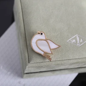 Van Cleef Arpels Lucky Animals Dove Clip Brooch 