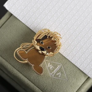 Van Cleef Arpels Lucky Animals Lion Clip Brooch 