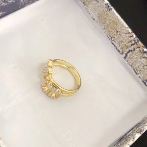 Dior Gold Clair D Lune Rings 