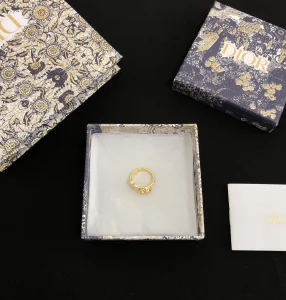 Essenceofluxury Womens Jewelry Dior Gold Clair D Lune Rings A39PP180 AA198661