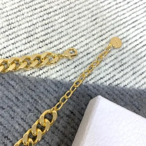 Essenceofluxury Womens Jewelry Dior Danseuse Etoile Chain Choker in Gold A205PP280 AA198886