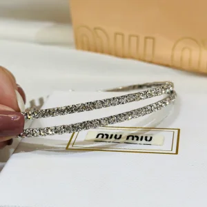 Essenceofluxury Womens Jewelry Miu Miu Diamonds Choker Necklaces A152PP280 AA199440