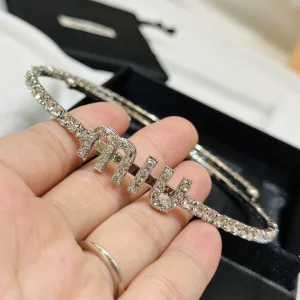 Essenceofluxury Womens Jewelry Miu Miu Diamonds Choker Necklaces A152PP280 AA199440