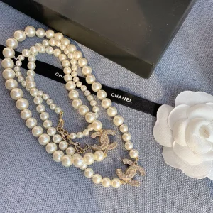 Essenceofluxury Womens Jewelry Chanel Vintage Classic Pearls Necklaces A152PP280 AA199934
