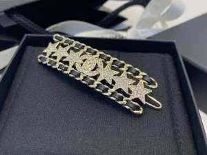 Essenceofluxury Womens Jewelry Chanel Crystals CC Logo Multi Star Hair Clip A39PP180 AA200211