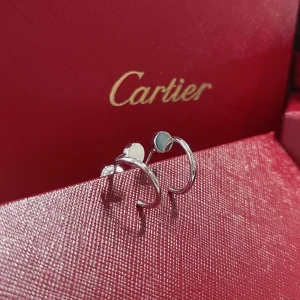 Essenceofluxury Womens Jewelry Cartier Juste un Clou Earrings in White Gold A173PP380 AA200862