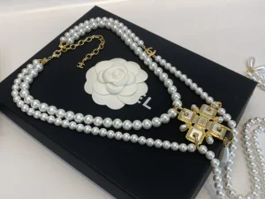 Essenceofluxury Womens Jewelry Chanel Pearls Necklaces A39PP380 AA201416