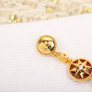Essenceofluxury Womens Jewelry Dior Rose Des Vents Earrings with Diamonds A152PP380 AA201572