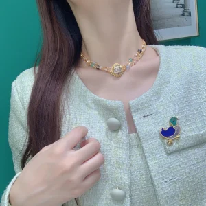 Essenceofluxury Womens Jewelry Van Cleef Arpels Lucky Animals Duck Brooch A205PP380 AA201949