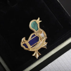 Essenceofluxury Womens Jewelry Van Cleef Arpels Lucky Animals Duck Brooch A205PP380 AA201949