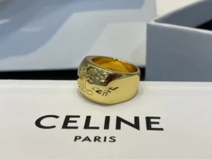 Celine Triomphe Bold Rings Gold 