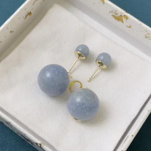 Essenceofluxury Womens Jewelry Dior Tribales Blue Earrings A205PP180 AA203874