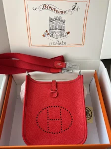 Hermes Evelyne 16 Togo Bag Red