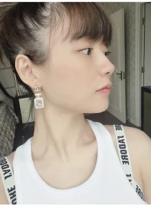 Chanel Crystal CC Bottle Earrings