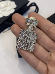 Chanel Crystal CC Bottle Brooch