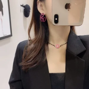 Valentino Crystals Vlogo Earrings
