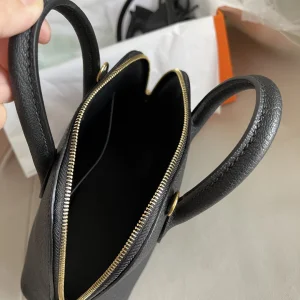Hermes Bolide Mini Bag Black 18CM