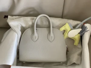 Hermes Bolide Mini Bag White