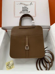 Hermes Halzan Brown Leather Bag
