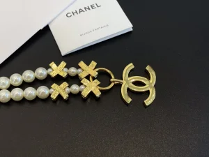 Chanel Crystal CC Pearls Necklaces