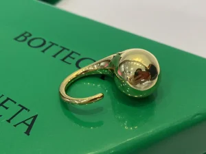 Bottega Veneta Drop Rings Gold