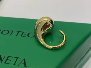 Bottega Veneta Drop Rings Gold