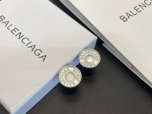 Balenciaga Janes Earrings Light Silver