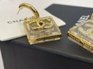 Chanel CC PVC Earrings