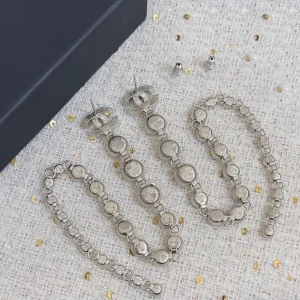 Chanel Crystal CC Diamond Earrings