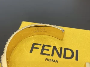 Fendi Olock Gold Bracelets Bangle