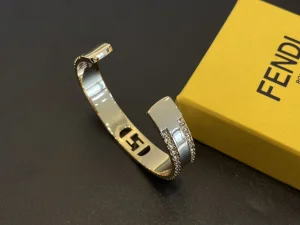 Fendi Olock Gold Bracelets Bangle