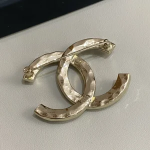 Chanel Crystal CC Logo Brooch