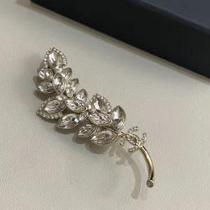 Chanel Crystal Wheat Brooch