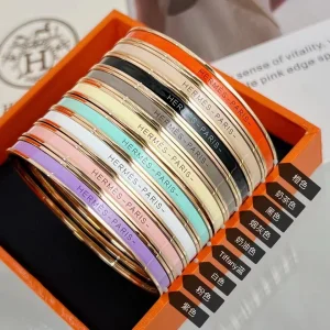 Hermes Uni Extra Narrow Bangle Bracelet
