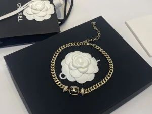 Chanel CC Chain Choker Necklace