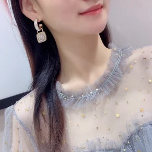 Chanel Crystals CC Earrings
