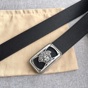 Versace Medusa Leather Belt Black 38MM