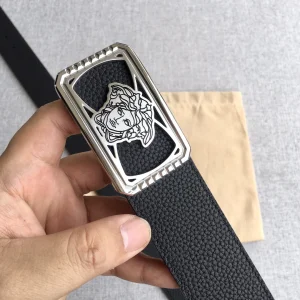 Versace Medusa Leather Belt Black 38MM